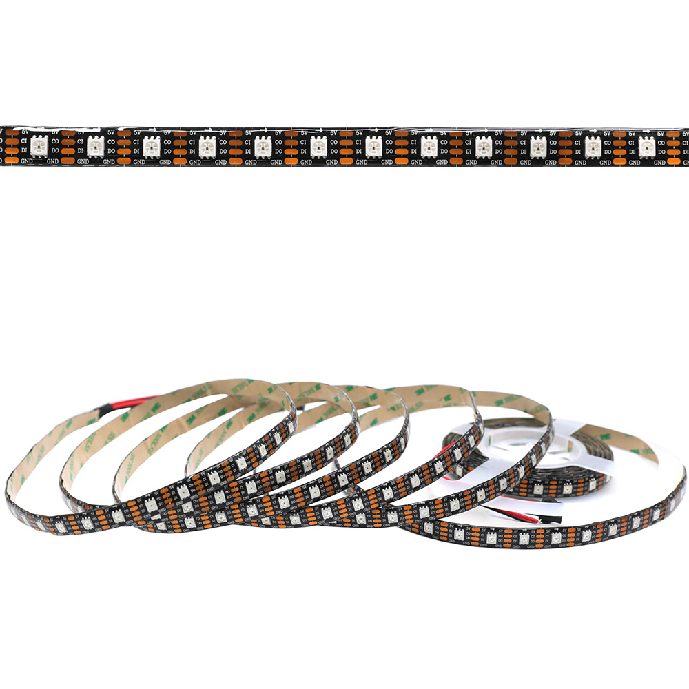 APA102 RGB DC5V 60 LEDs/m Multicolor Led Strip - Advertising Board - 5m/16.4ft per roll APA102 RGB DC5V 60 LEDs/m Multicolor Led Strip - Advertising Board - 5m/16.4ft per roll